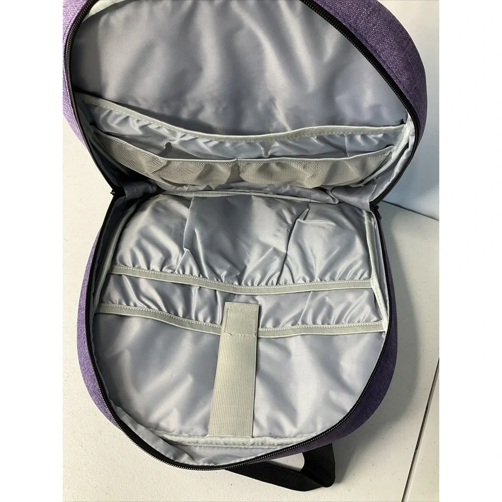 Curmio Backpack‎ Canvas Bag Multiple Pockets Organizer Lightweight Adjustable